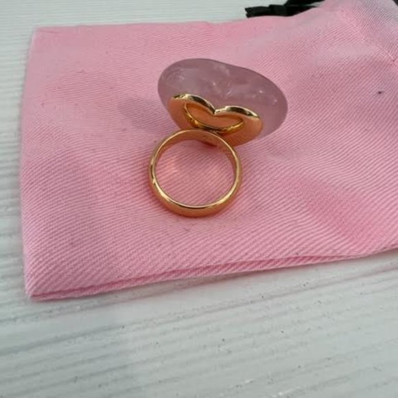 NWT open heart stone cocktail ring kate spade new york - Picture 4 of 5
